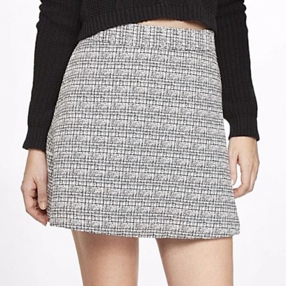 Express Tweed Mini Skirt Size 10